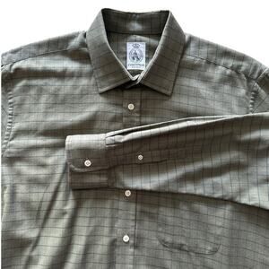 Cordings Green Bath Check Shirt Button Down 17-43